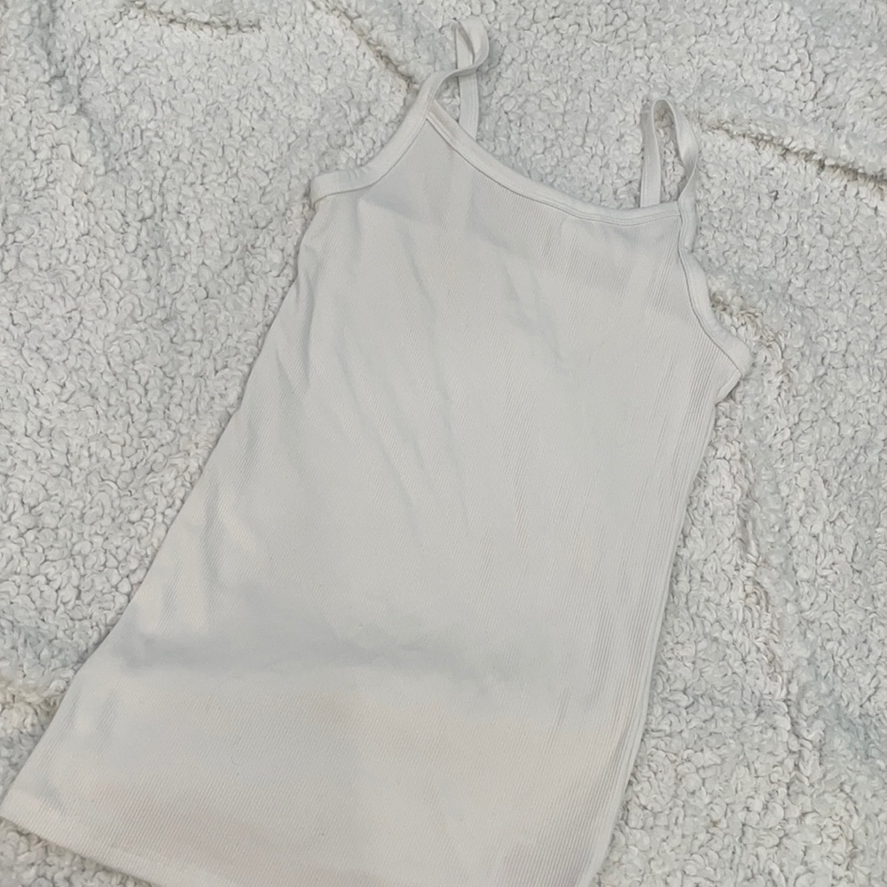 Plain white tank